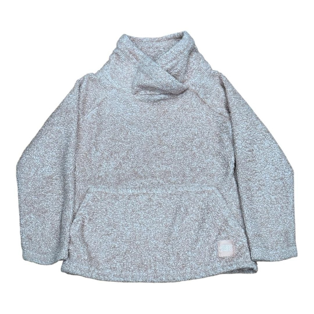 O'Neill Pullover Sweatshirt girls Medium Pink Fleece Lightweight Pockets Cozy